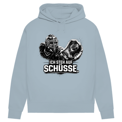 Damen Premium Bio Hoodie GOALIE - STEH AUF SCHÜSSE