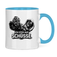 Tasse zweifarbig GOALIE - STEH AUF SCHÜSSE