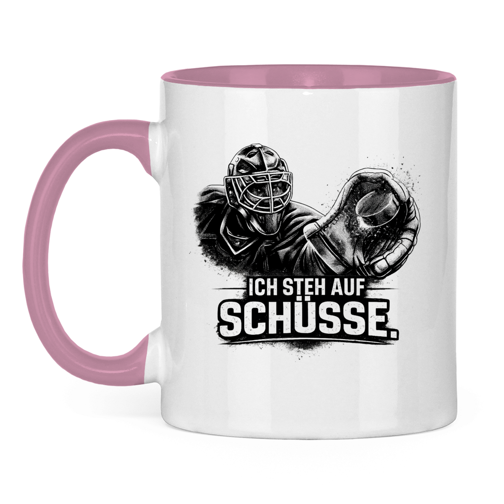 Tasse zweifarbig GOALIE - STEH AUF SCHÜSSE