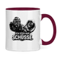 Tasse zweifarbig GOALIE - STEH AUF SCHÜSSE