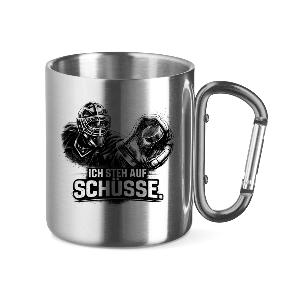 Edelstahltasse GOALIE - STEH AUF SCHÜSSE