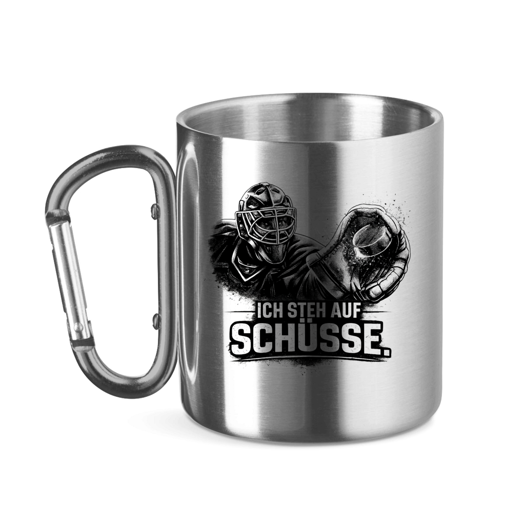 Edelstahltasse GOALIE - STEH AUF SCHÜSSE