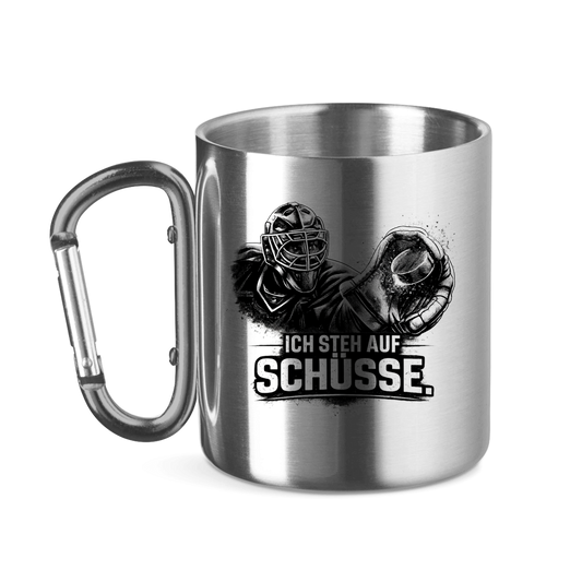 Edelstahltasse GOALIE - STEH AUF SCHÜSSE