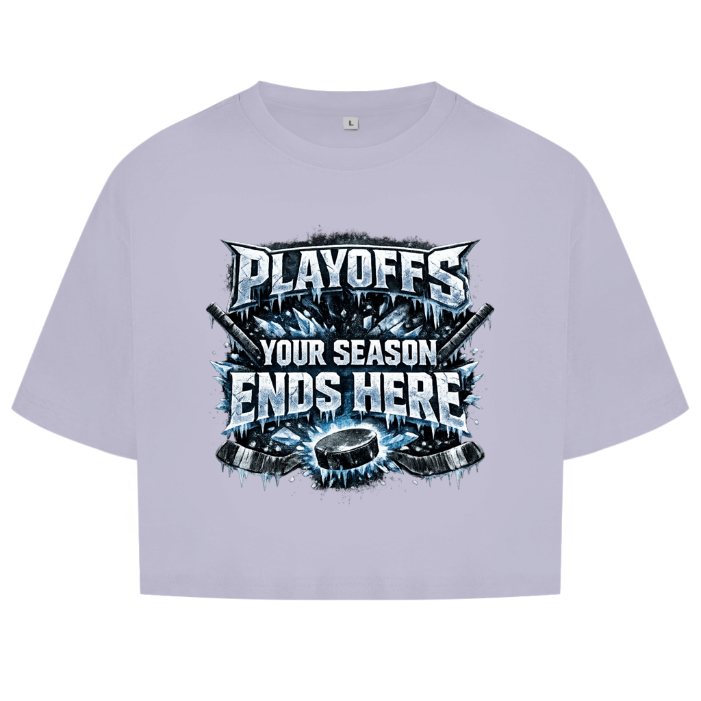 Ladies Crop Top PLAYOFFS – YOUR SEASON ENDS HERE