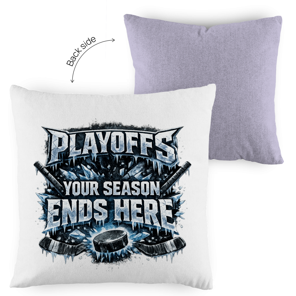 Kopfkissen zweifarbig PLAYOFFS – YOUR SEASON ENDS HERE