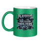 Glitzertasse PLAYOFFS – YOUR SEASON ENDS HERE