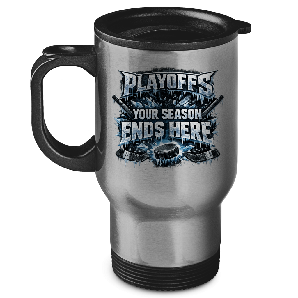 Edelstahl-Thermobecher PLAYOFFS – YOUR SEASON ENDS HERE