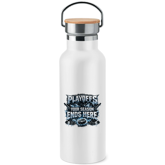 Edelstahl-Trinkflasche PLAYOFFS – YOUR SEASON ENDS HERE