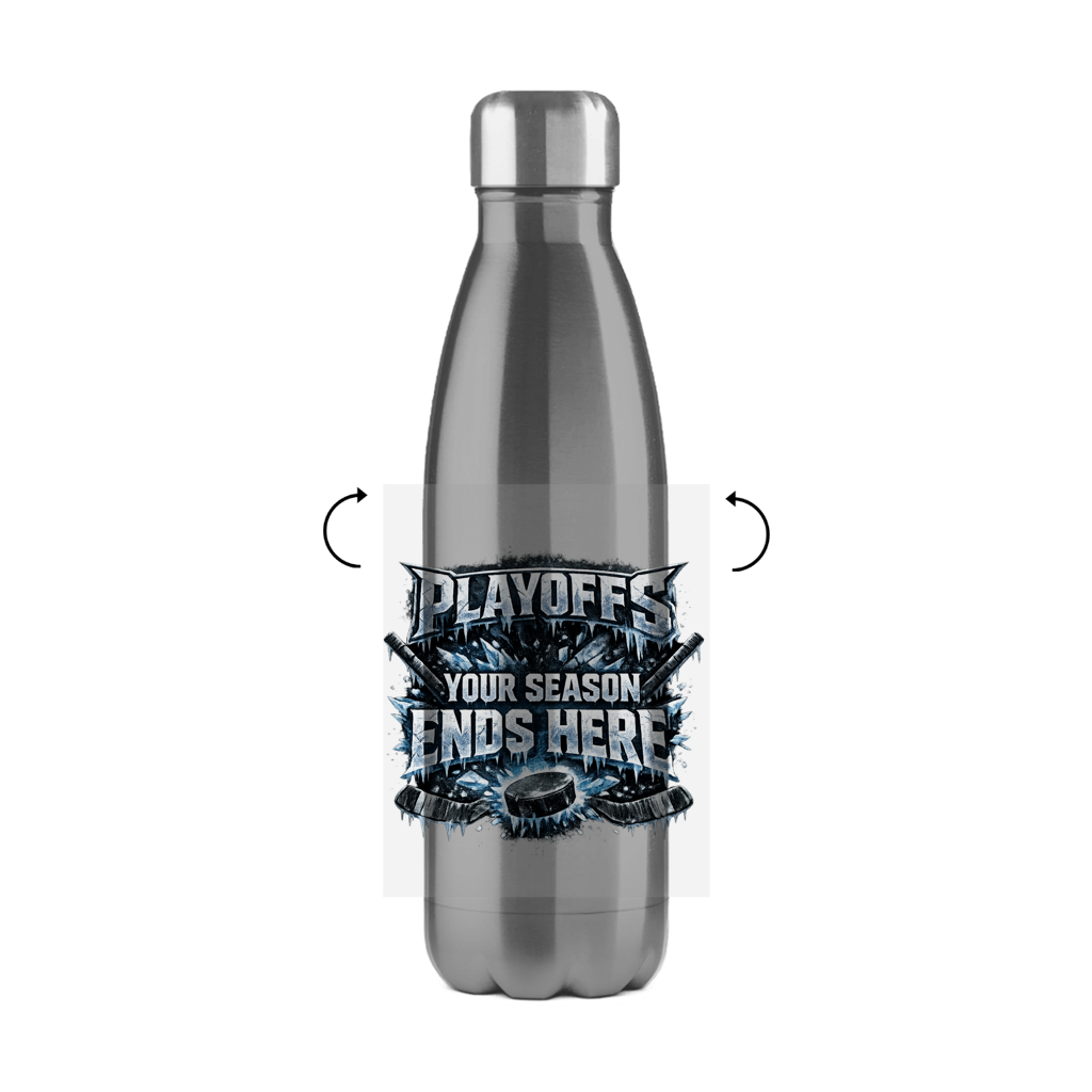 Edelstahl-Thermoflasche PLAYOFFS – YOUR SEASON ENDS HERE
