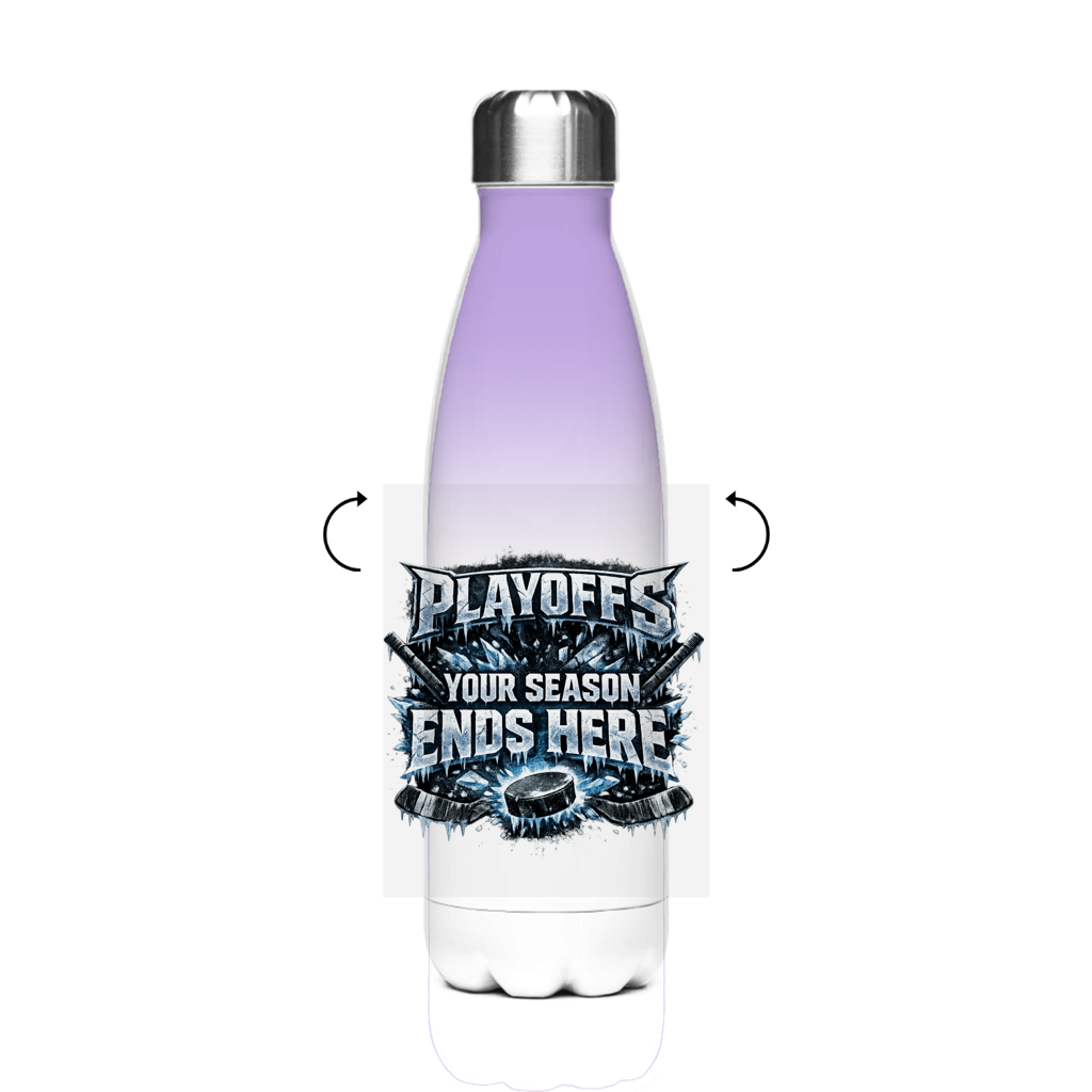 Edelstahl-Thermoflasche PLAYOFFS – YOUR SEASON ENDS HERE