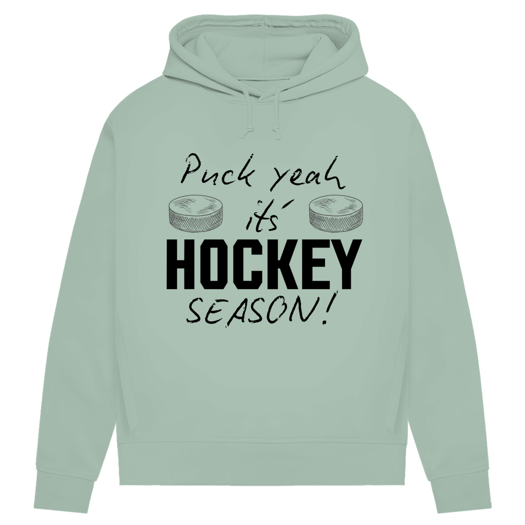 Damen Premium Hoodie PUCK YEAH (front&back)