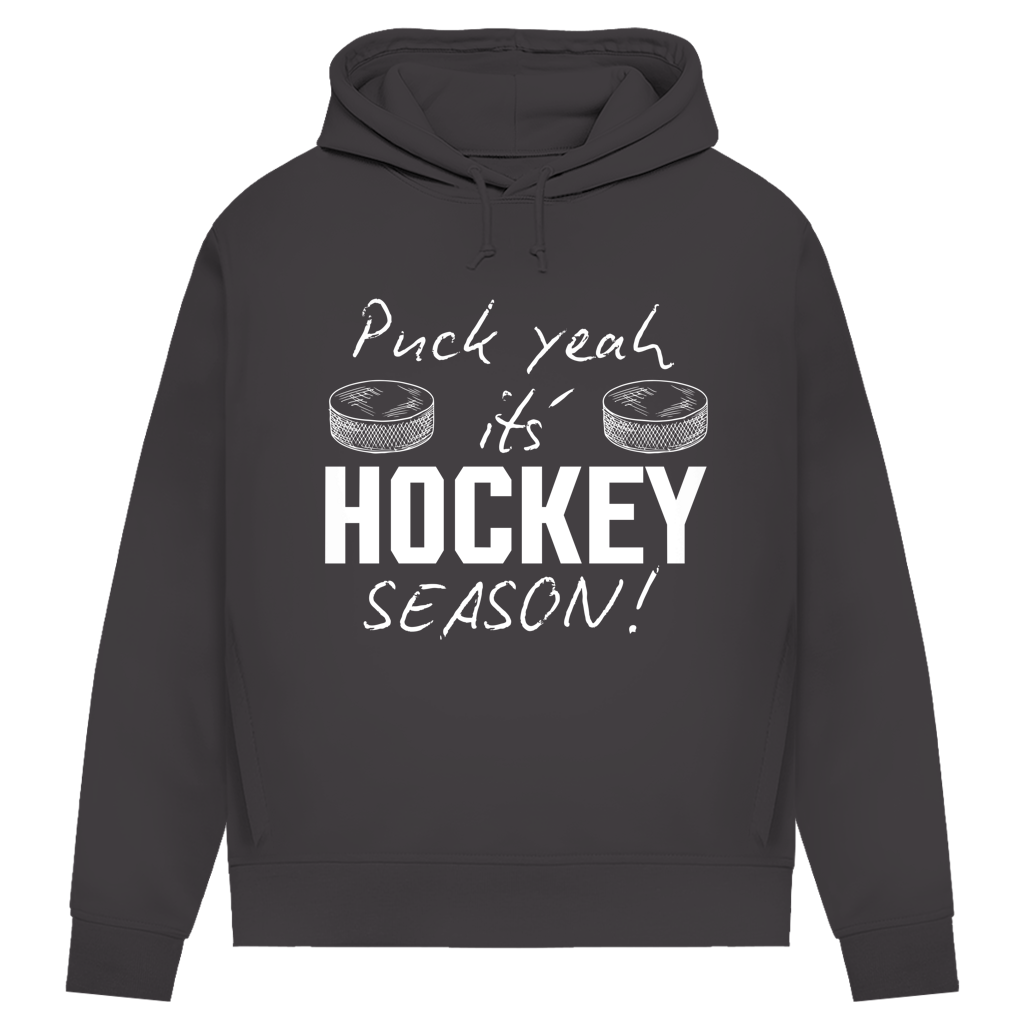 Damen Premium Hoodie PUCK YEAH (front&back)
