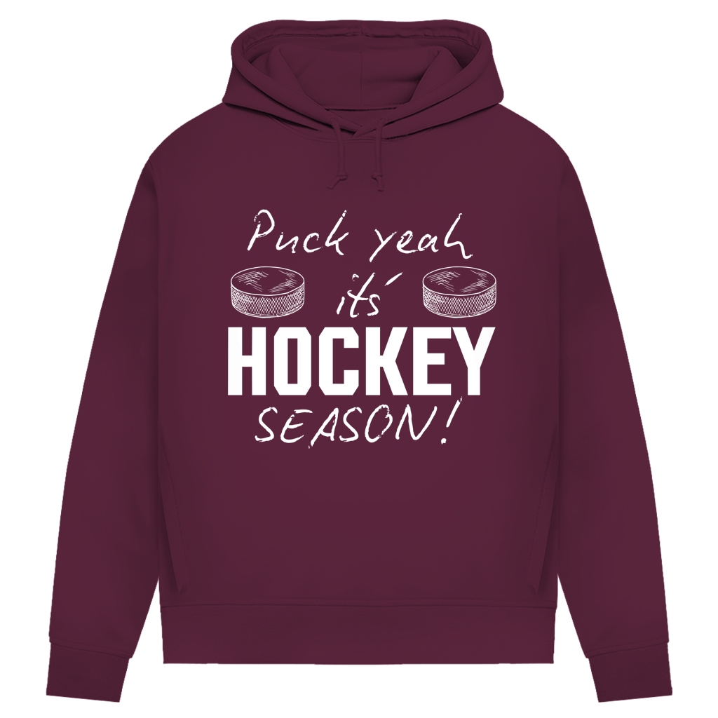 Damen Premium Hoodie PUCK YEAH (front&back)