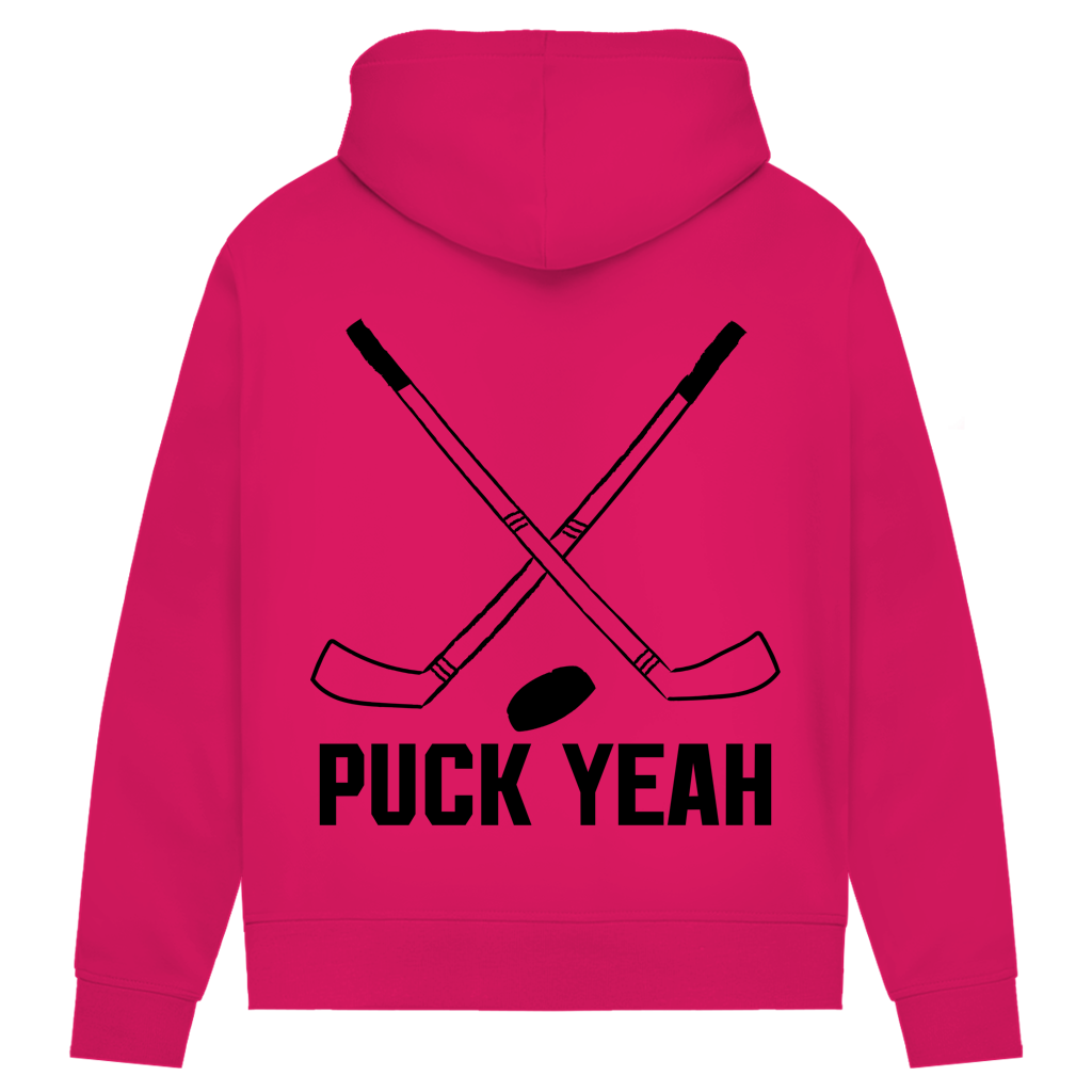Damen Premium Hoodie PUCK YEAH (front&back)