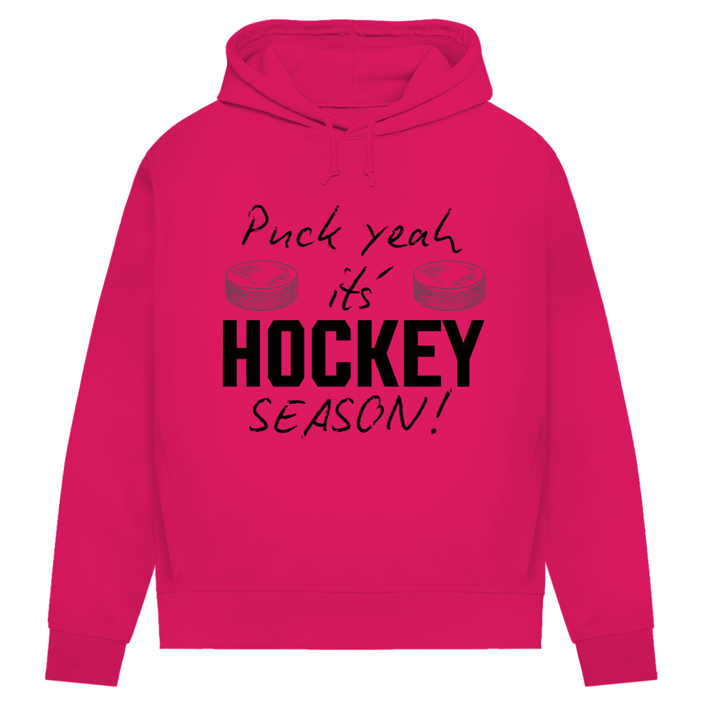 Damen Premium Hoodie PUCK YEAH (front&back)