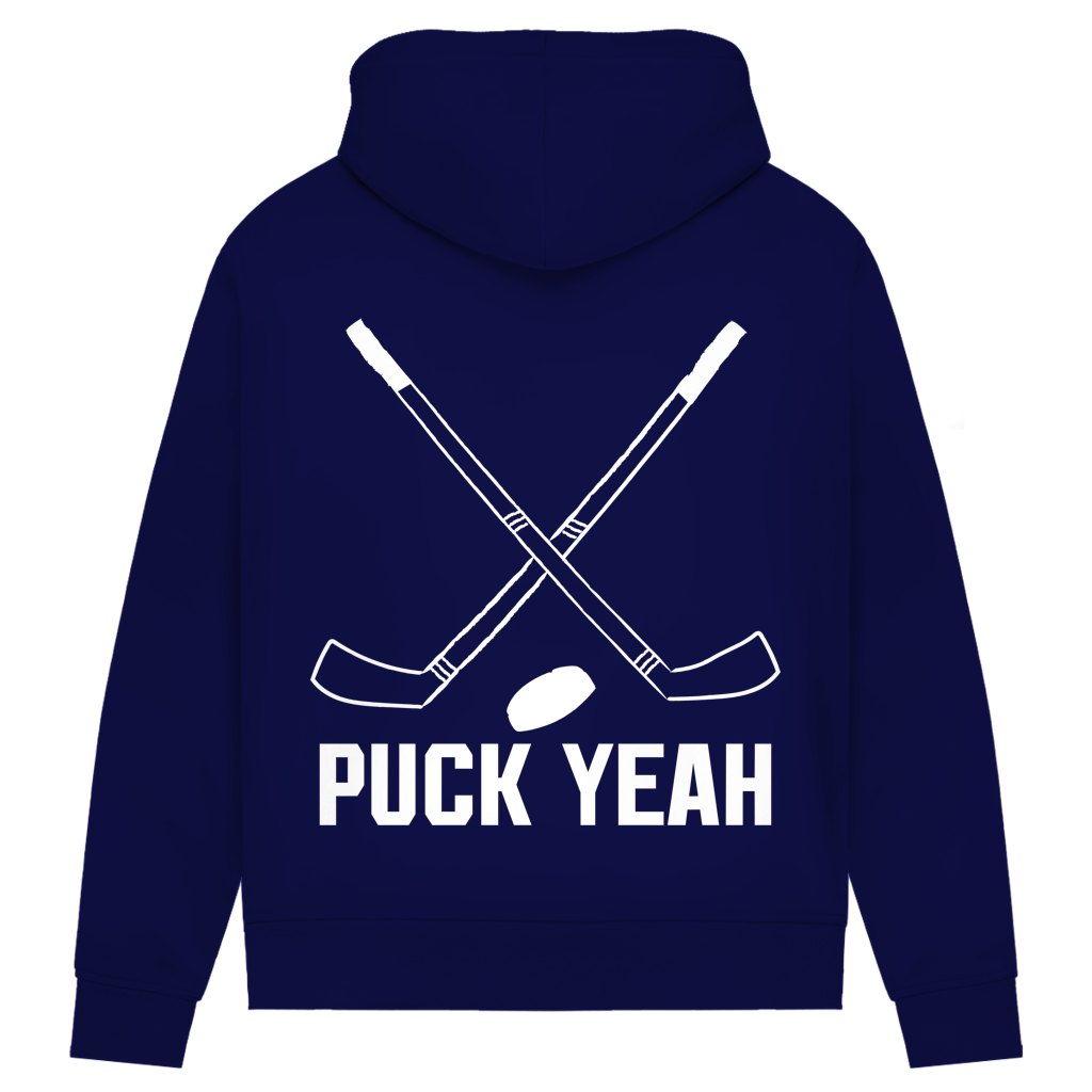 Damen Premium Hoodie PUCK YEAH (front&back)