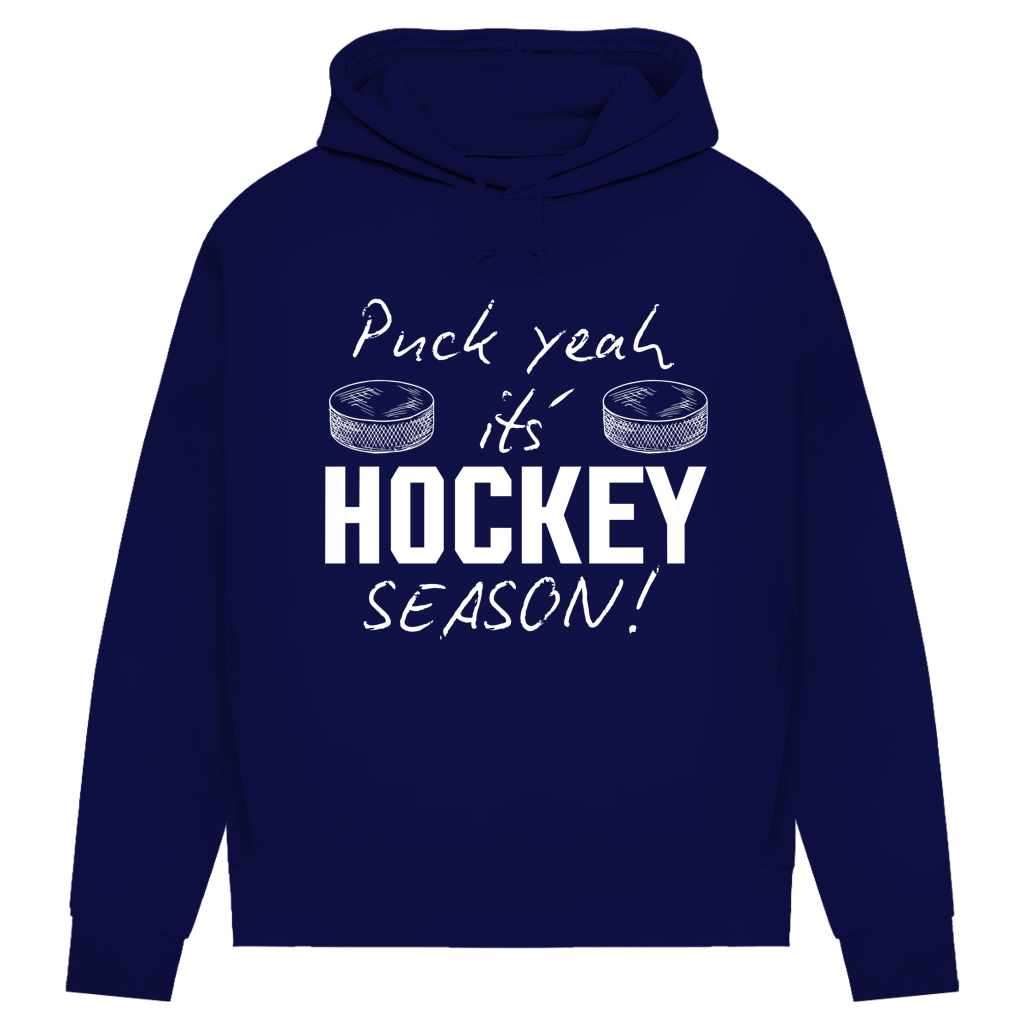 Damen Premium Hoodie PUCK YEAH (front&back)