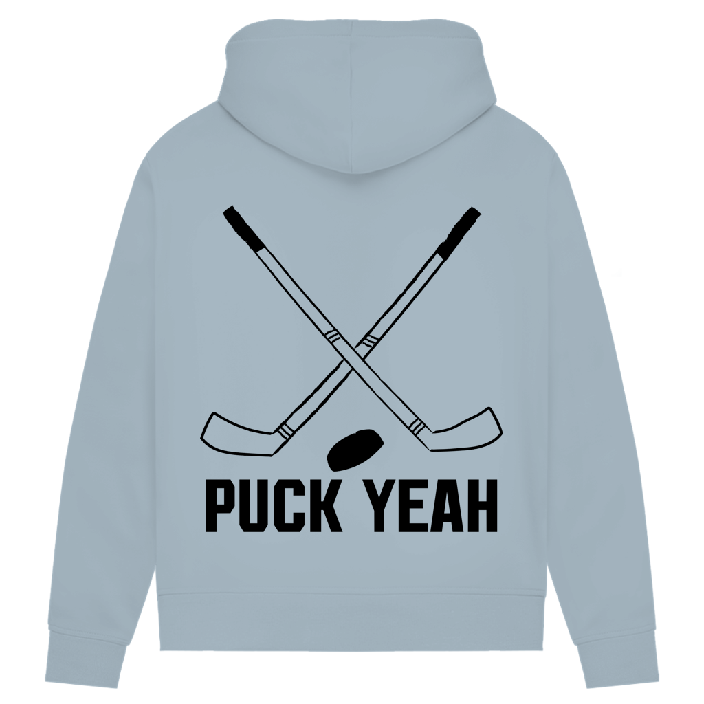 Damen Premium Hoodie PUCK YEAH (front&back)