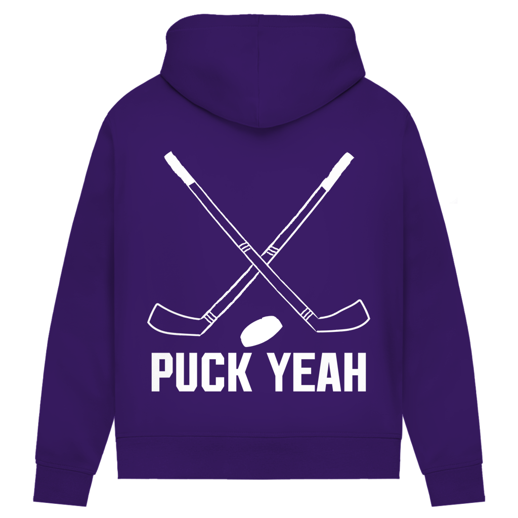 Damen Premium Hoodie PUCK YEAH (front&back)