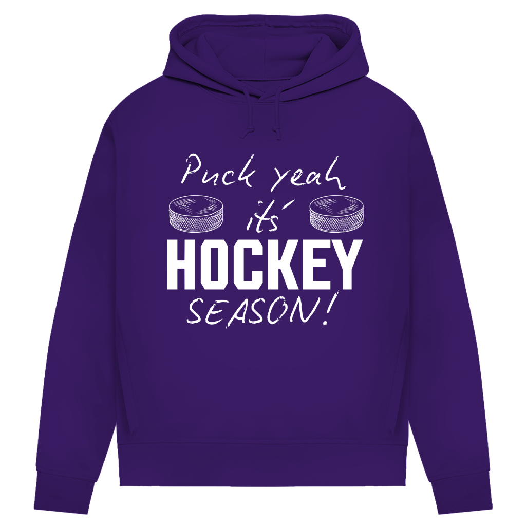 Damen Premium Hoodie PUCK YEAH (front&back)