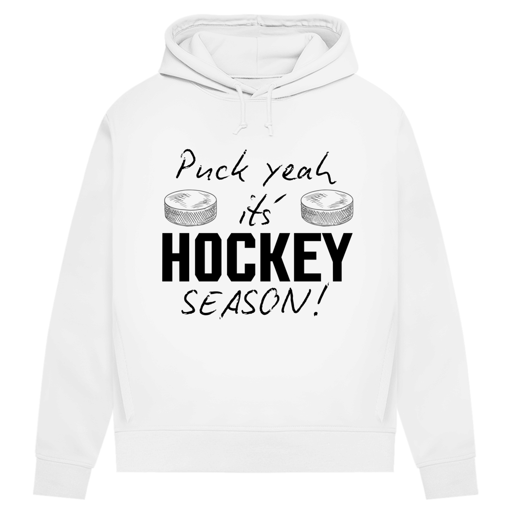 Damen Premium Hoodie PUCK YEAH (front&back)