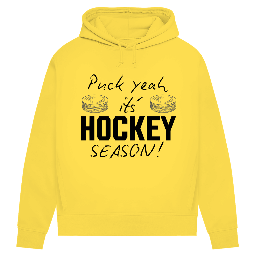 Damen Premium Hoodie PUCK YEAH (front&back)