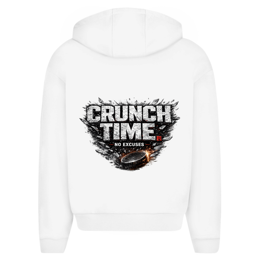 Oversize Zipper CRUNCHTIME – NO EXCUSES (front&back)