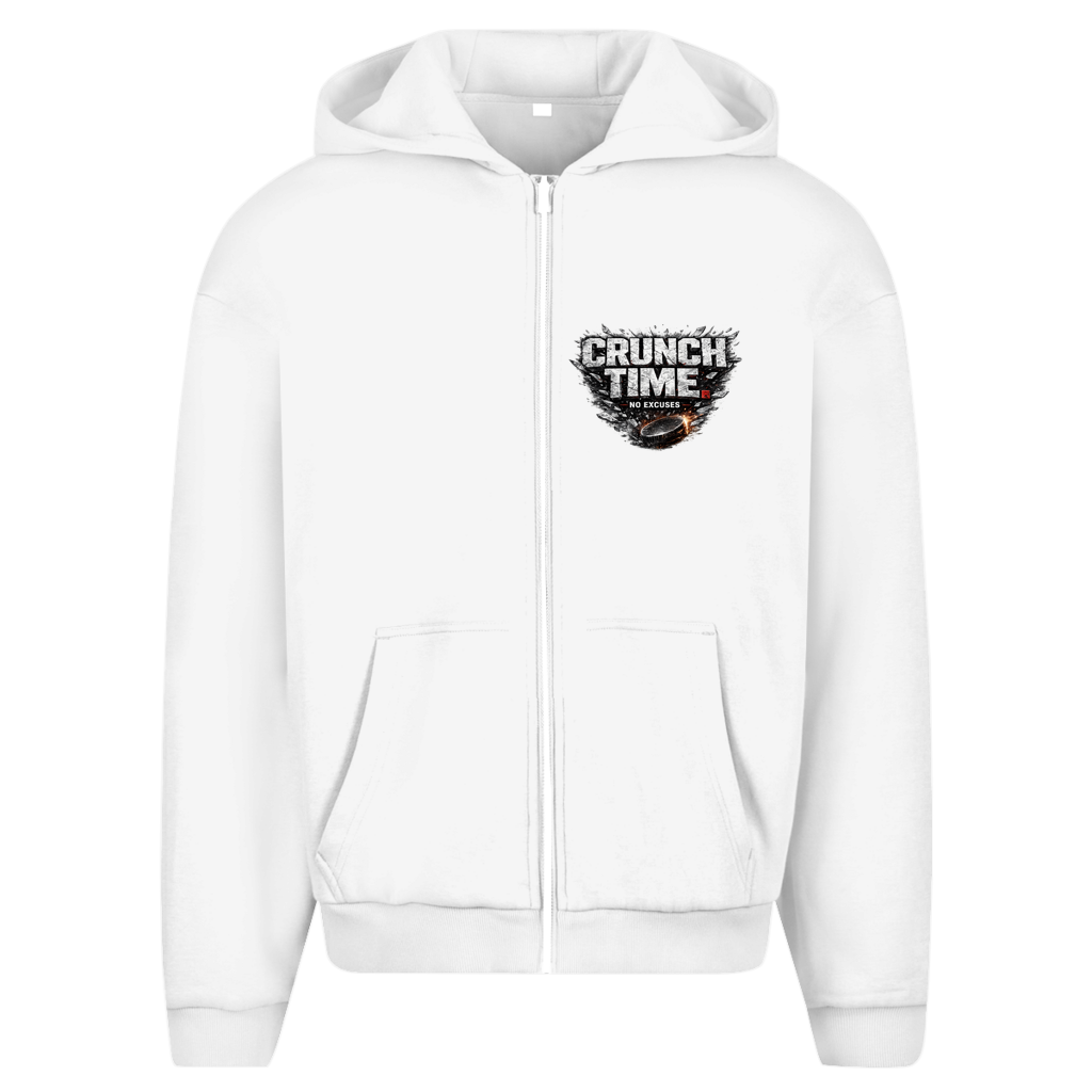 Oversize Zipper CRUNCHTIME – NO EXCUSES (front&back)