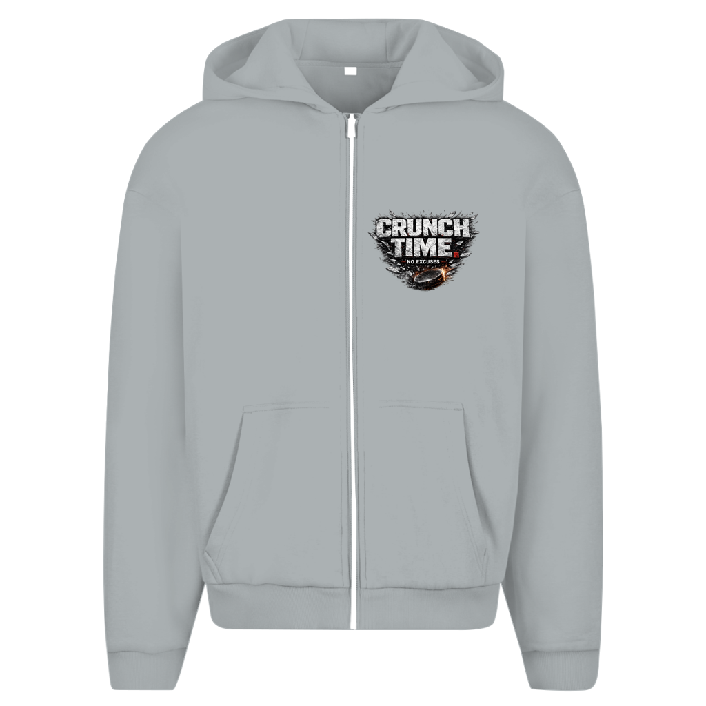 Oversize Zipper CRUNCHTIME – NO EXCUSES (front&back)