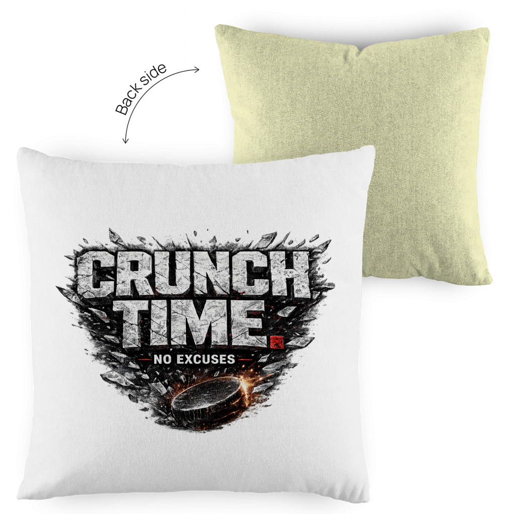 Kopfkissen zweifarbig CRUNCHTIME – NO EXCUSES