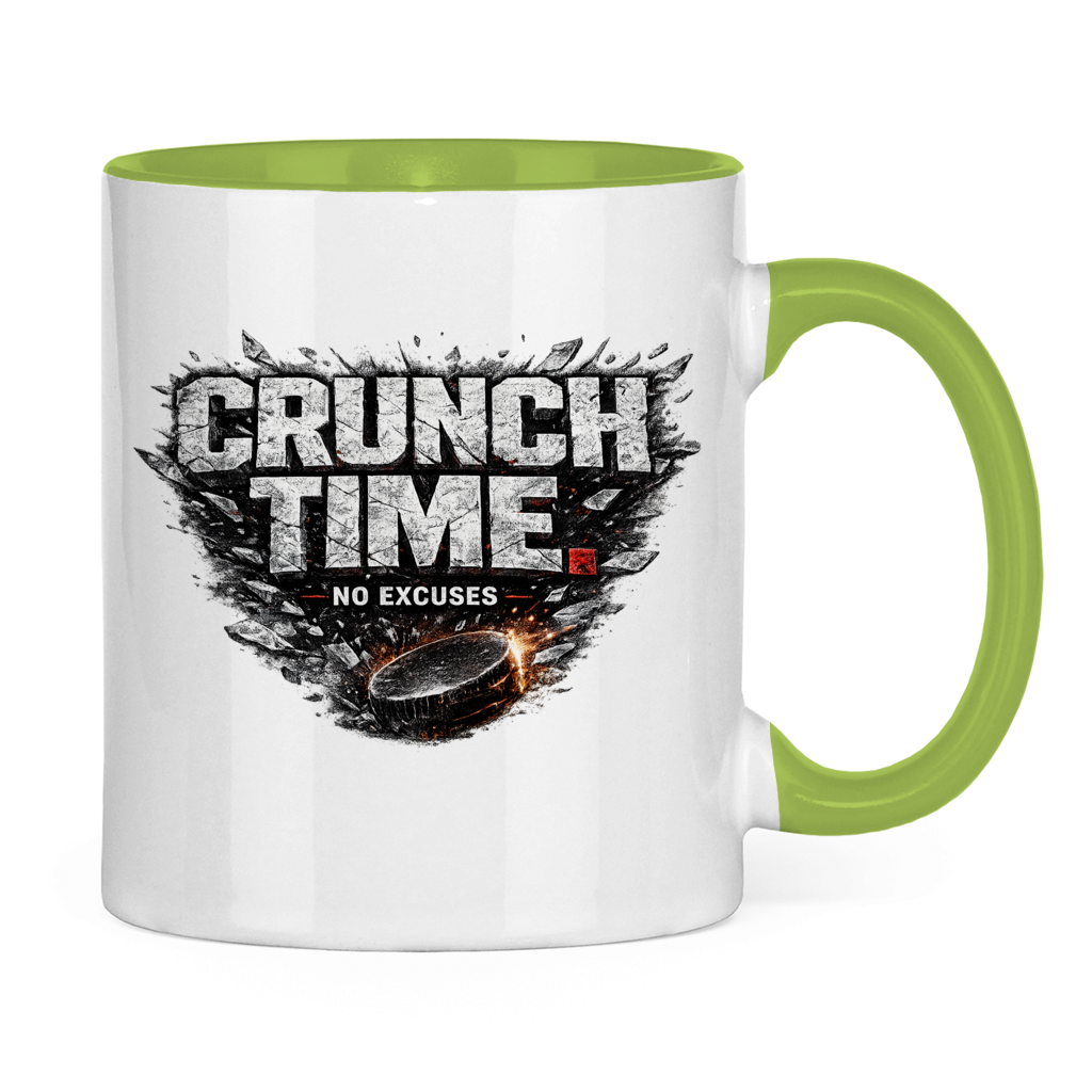 Tasse zweifarbig CRUNCHTIME – NO EXCUSES