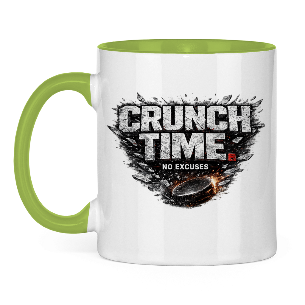 Tasse zweifarbig CRUNCHTIME – NO EXCUSES