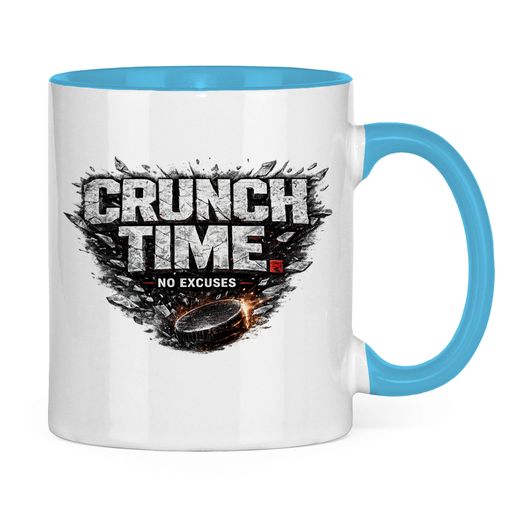 Tasse zweifarbig CRUNCHTIME – NO EXCUSES
