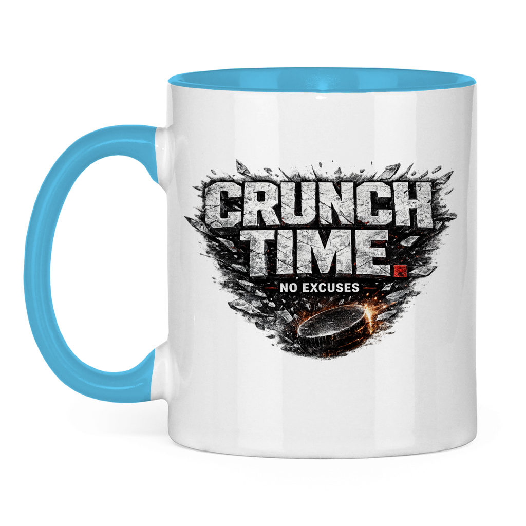 Tasse zweifarbig CRUNCHTIME – NO EXCUSES