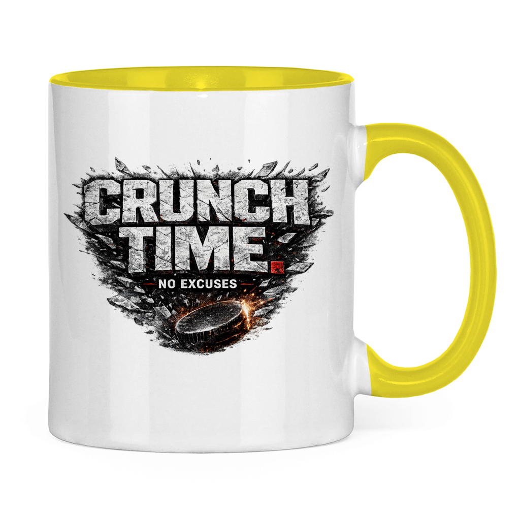 Tasse zweifarbig CRUNCHTIME – NO EXCUSES