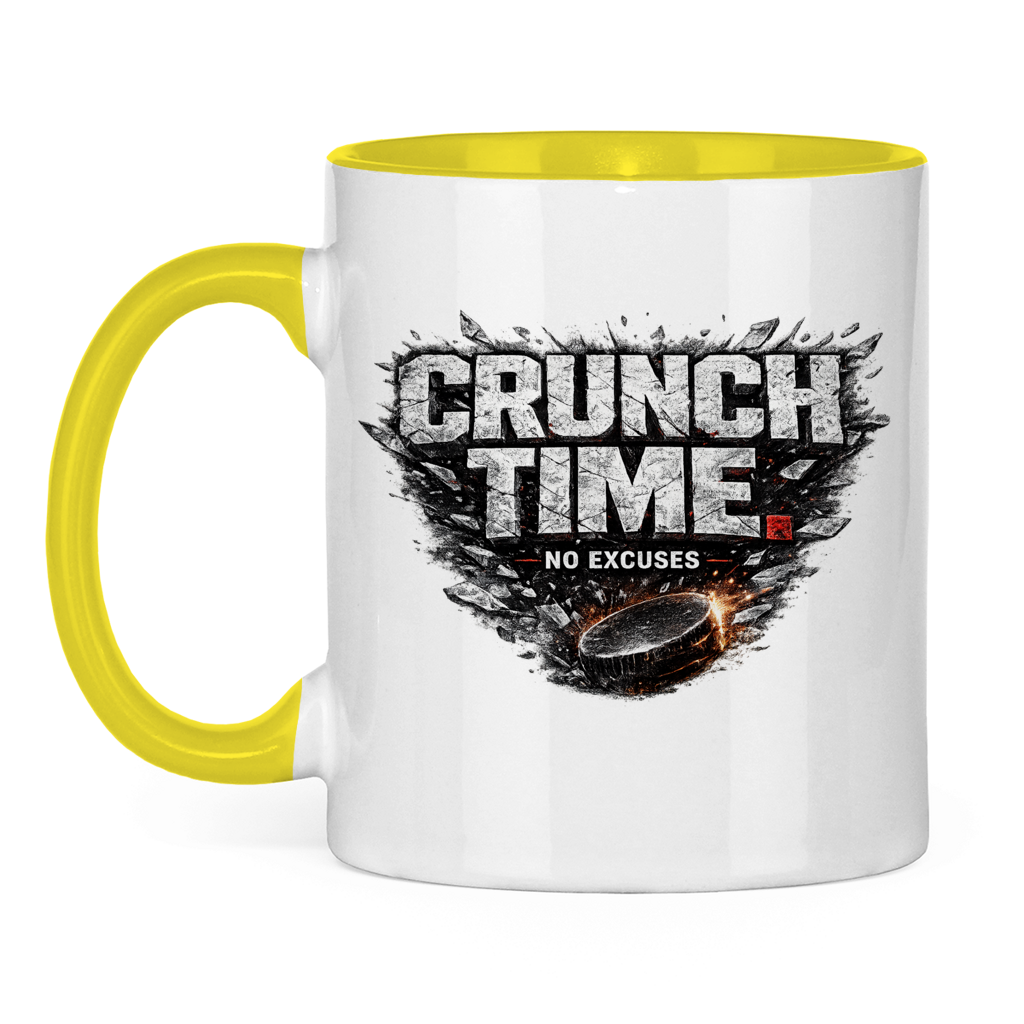 Tasse zweifarbig CRUNCHTIME – NO EXCUSES