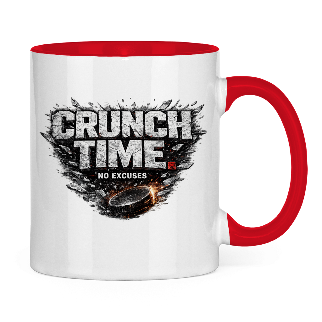 Tasse zweifarbig CRUNCHTIME – NO EXCUSES