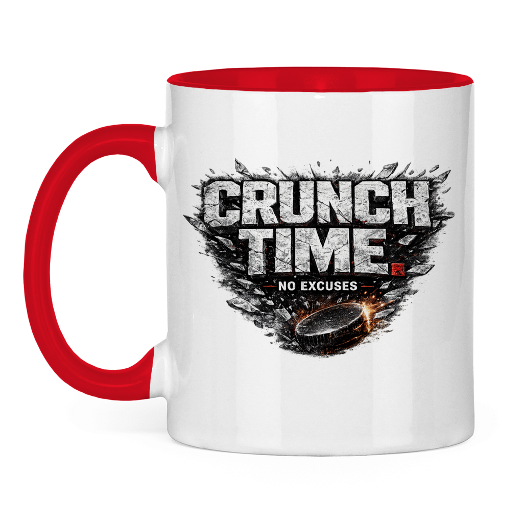 Tasse zweifarbig CRUNCHTIME – NO EXCUSES