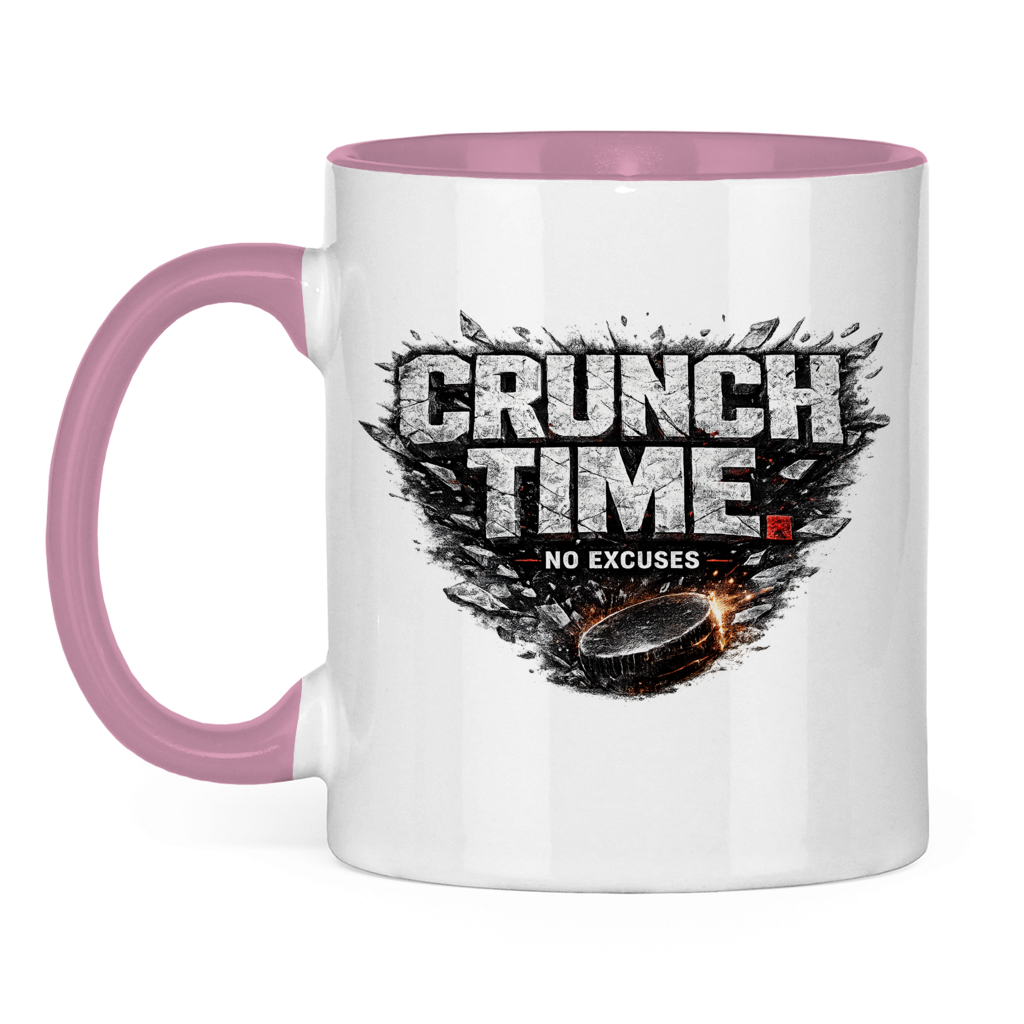 Tasse zweifarbig CRUNCHTIME – NO EXCUSES