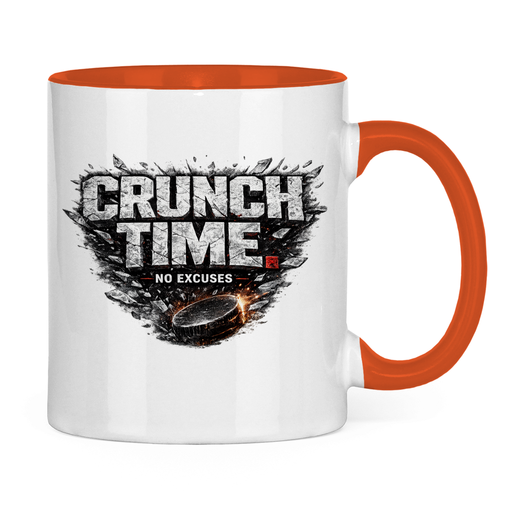 Tasse zweifarbig CRUNCHTIME – NO EXCUSES