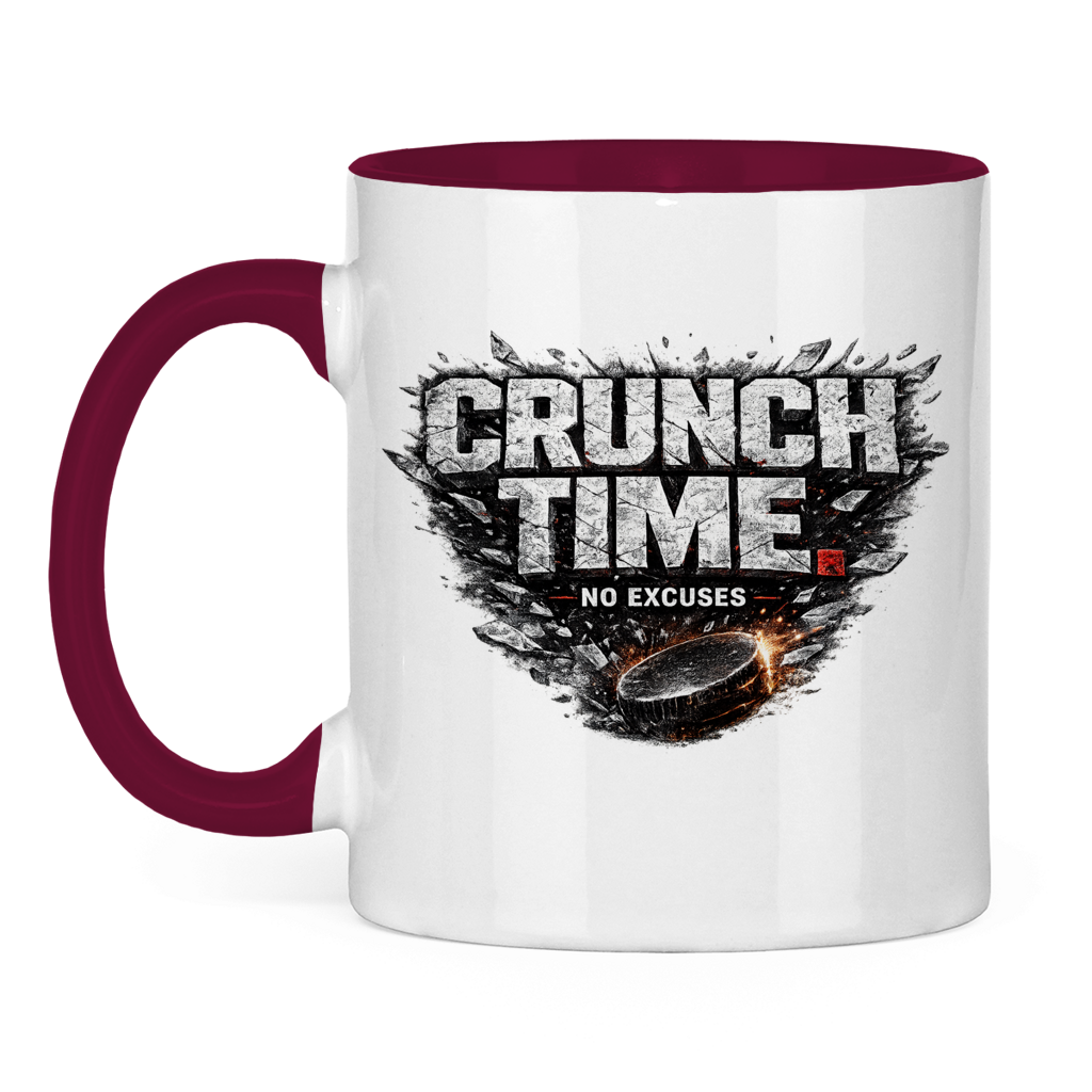 Tasse zweifarbig CRUNCHTIME – NO EXCUSES