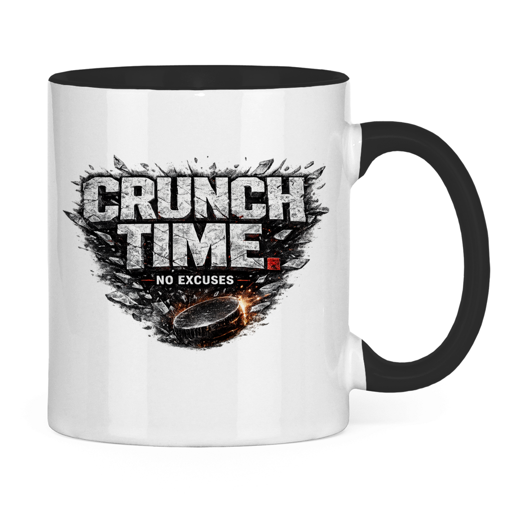 Tasse zweifarbig CRUNCHTIME – NO EXCUSES