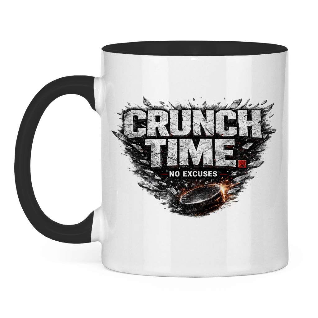 Tasse zweifarbig CRUNCHTIME – NO EXCUSES