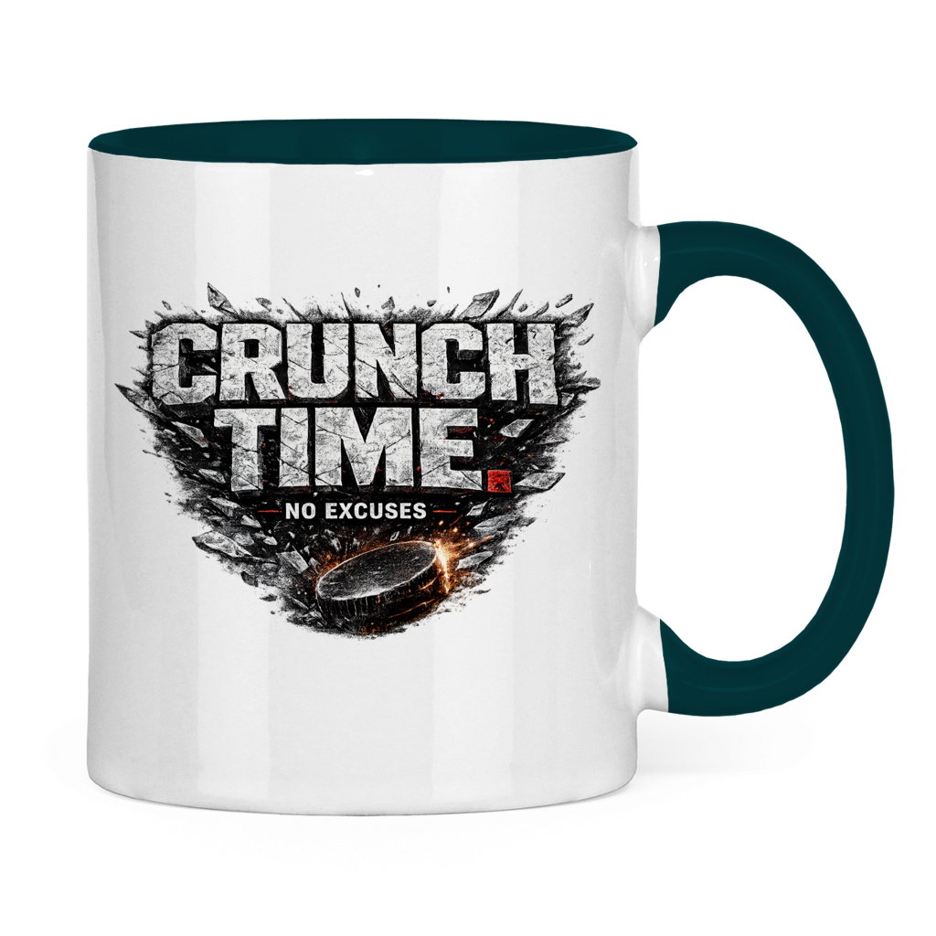 Tasse zweifarbig CRUNCHTIME – NO EXCUSES