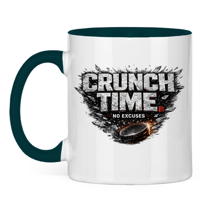 Tasse zweifarbig CRUNCHTIME – NO EXCUSES