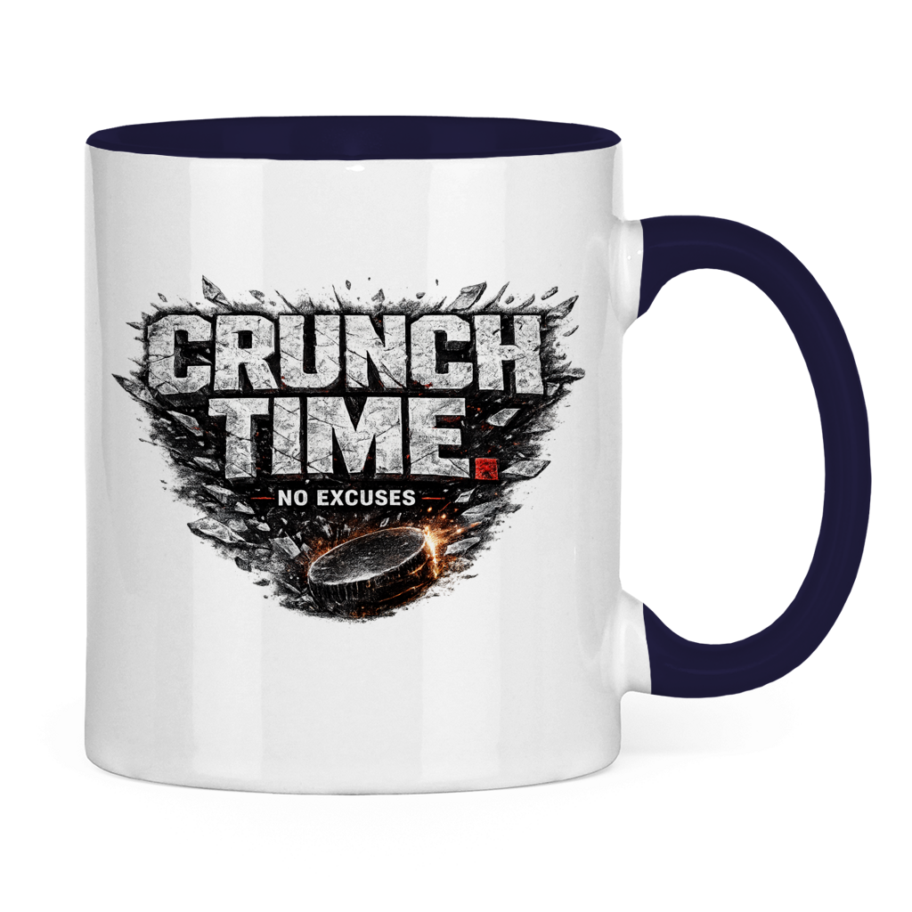 Tasse zweifarbig CRUNCHTIME – NO EXCUSES
