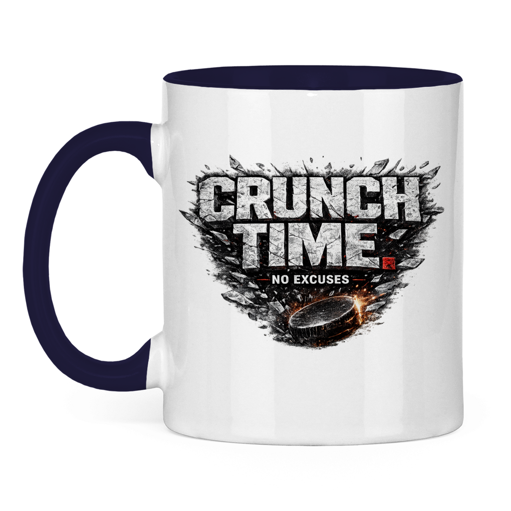 Tasse zweifarbig CRUNCHTIME – NO EXCUSES