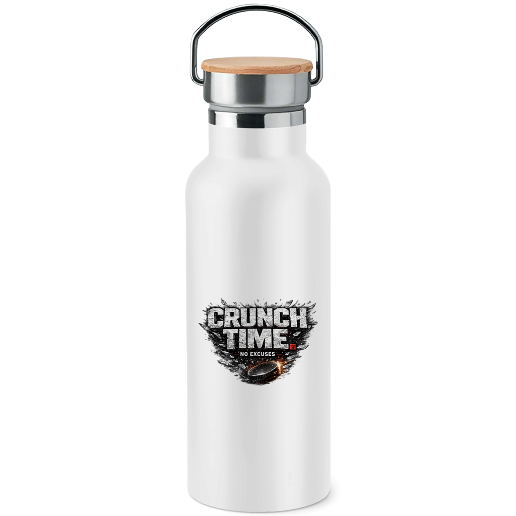 Edelstahl-Trinkflasche CRUNCHTIME – NO EXCUSES