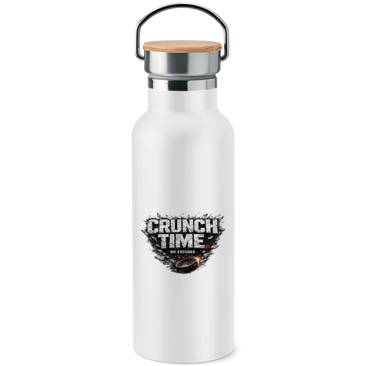 Edelstahl-Trinkflasche CRUNCHTIME – NO EXCUSES