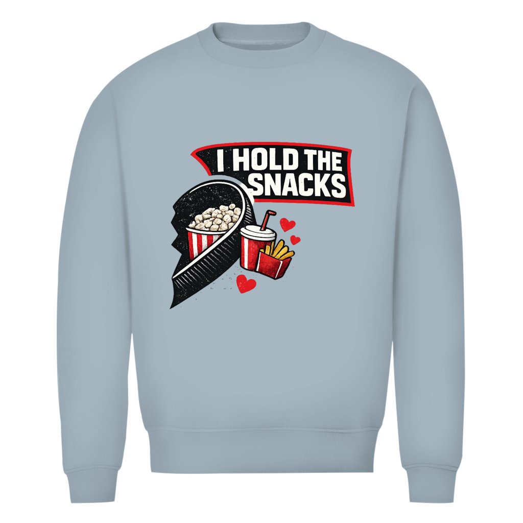 Unisex Sweatshirt COUPLE HOLD SNACKS